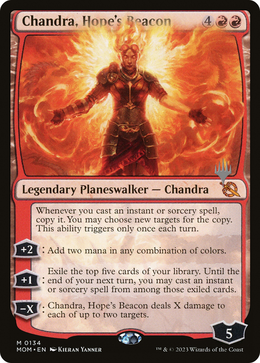 Chandra, Hope's Beacon (PMOM-134P) - March of the Machine Promos Foil