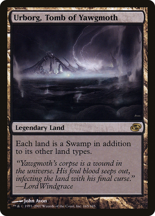 Urborg, Tomb of Yawgmoth (PLC-165) - Planar Chaos Foil