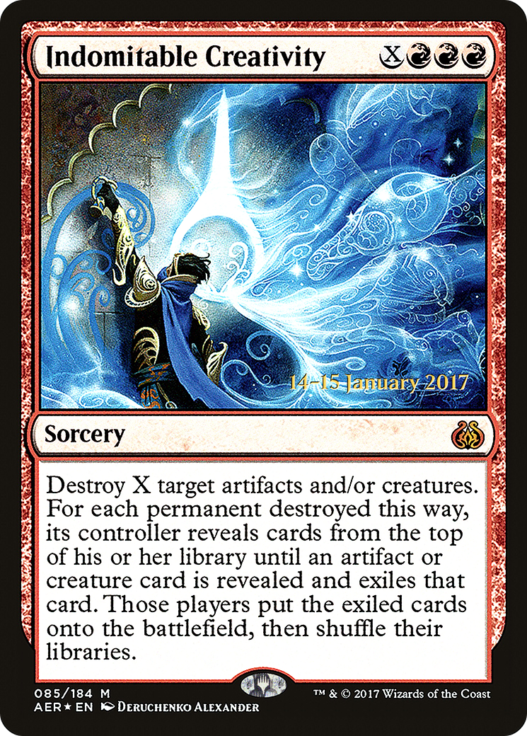 Indomitable Creativity (PRE-85S) - Aether Revolt Promos (Prerelease) Foil