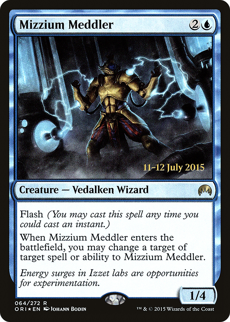 Mizzium Meddler (PRE-64S) - Magic Origins Promos (Prerelease) Foil