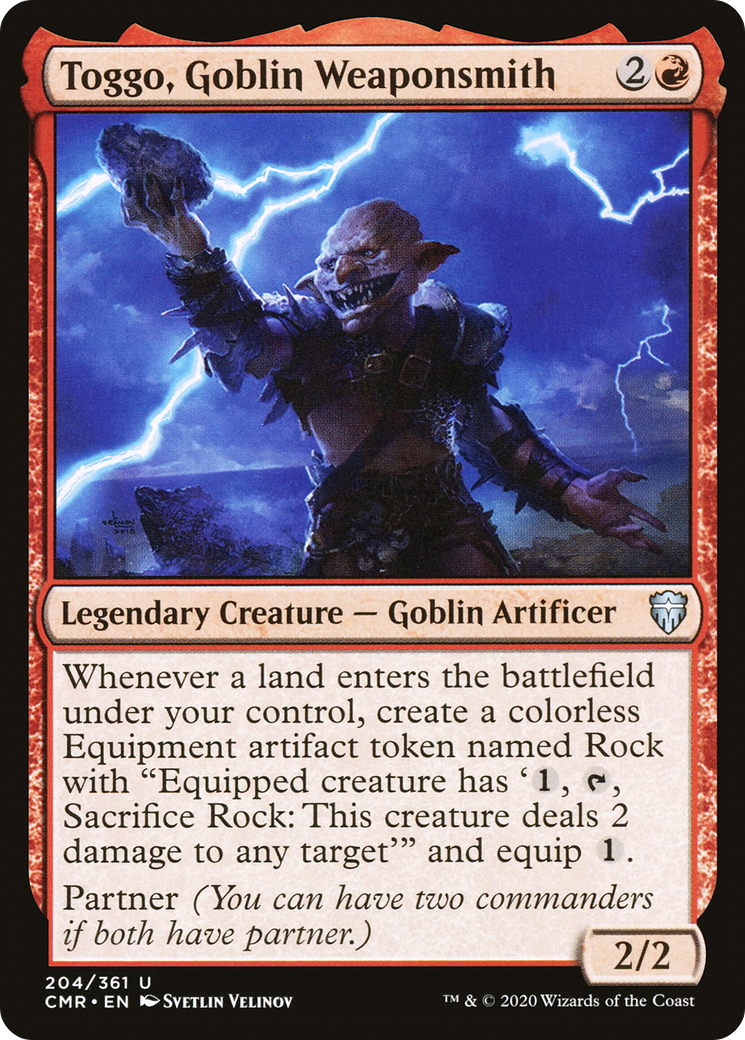 Toggo, Goblin Weaponsmith (CMR-204) - Commander Legends Foil