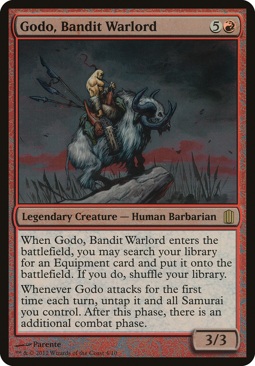 Godo, Bandit Warlord (OCM1-004) - Commander's Arsenal Oversized Foil