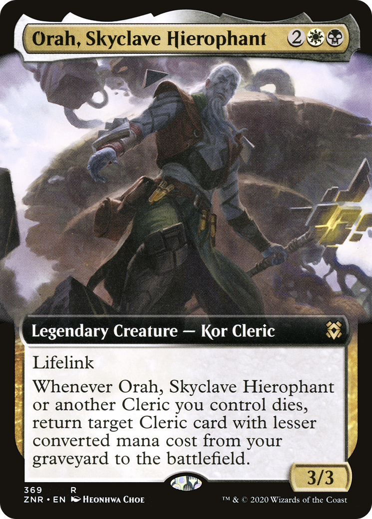 Orah, Skyclave Hierophant (ZNR-369) - Zendikar Rising: (Extended Art)