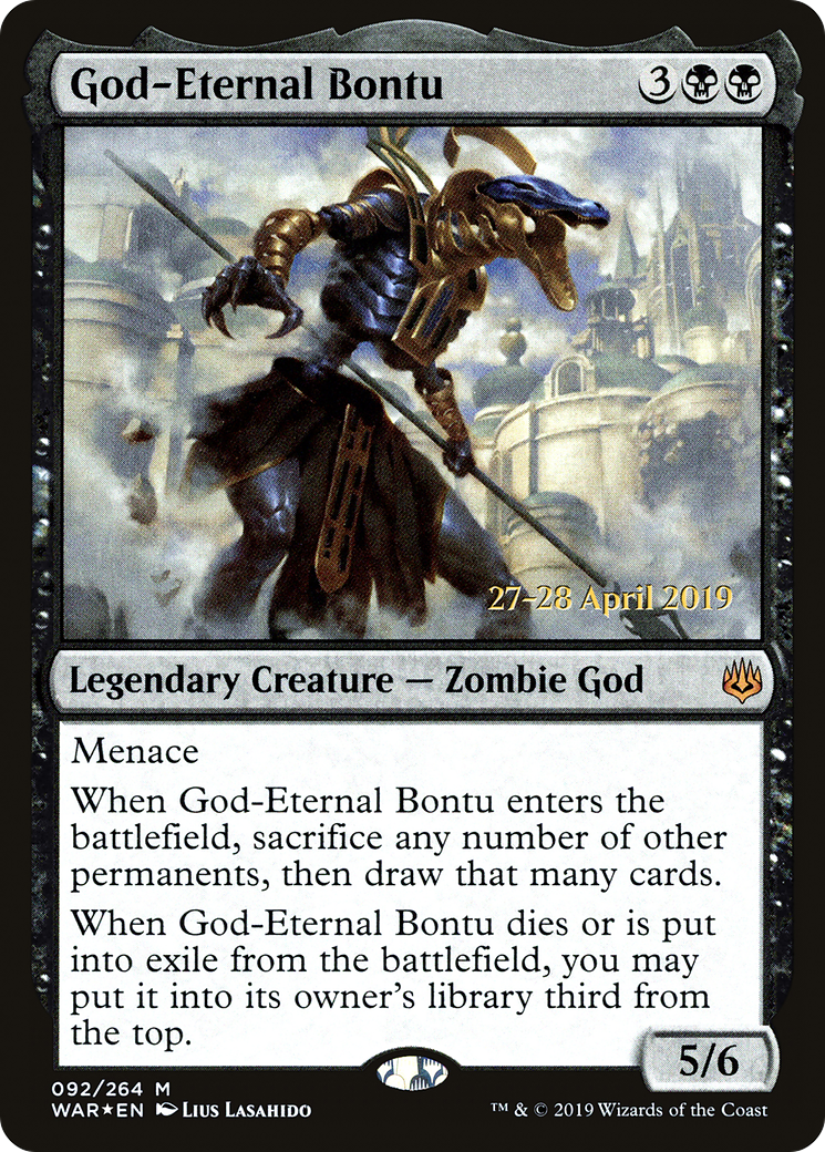 God-Eternal Bontu (PWAR-92S) - War of the Spark Promos Foil