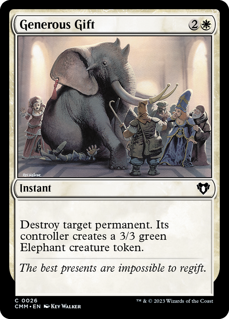 Generous Gift  (CMM-026) - Commander Masters Foil
