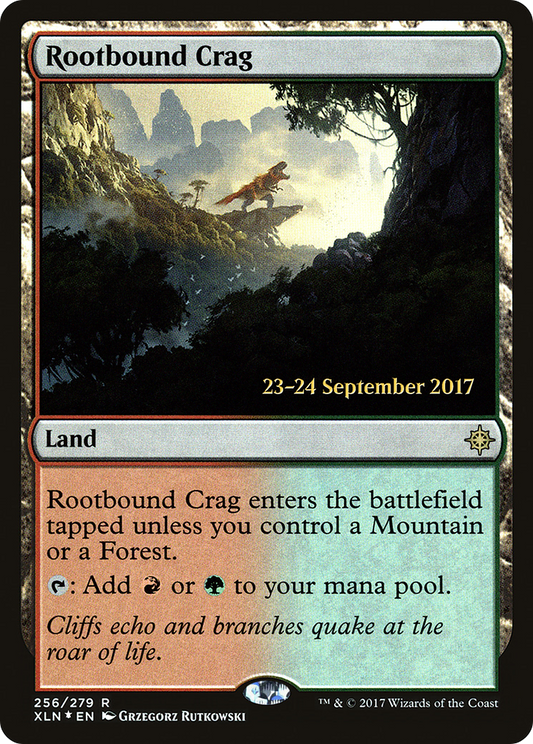 Rootbound Crag (PXLN-256S) - Ixalan Promos Foil