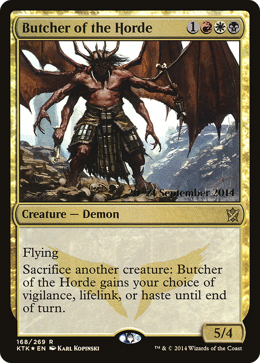 Butcher of the Horde (PRE-168S) - Khans of Tarkir Promos (Prerelease) Foil