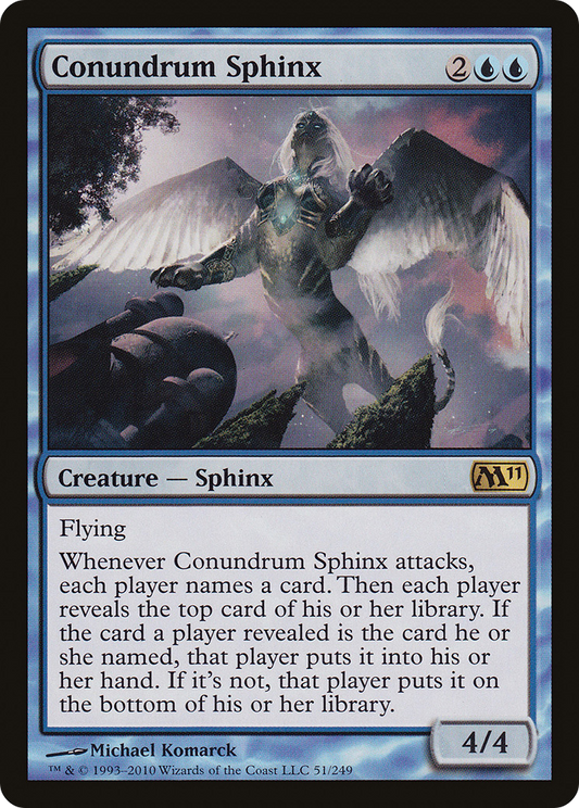 Conundrum Sphinx (M11-051) - Magic 2011 Foil