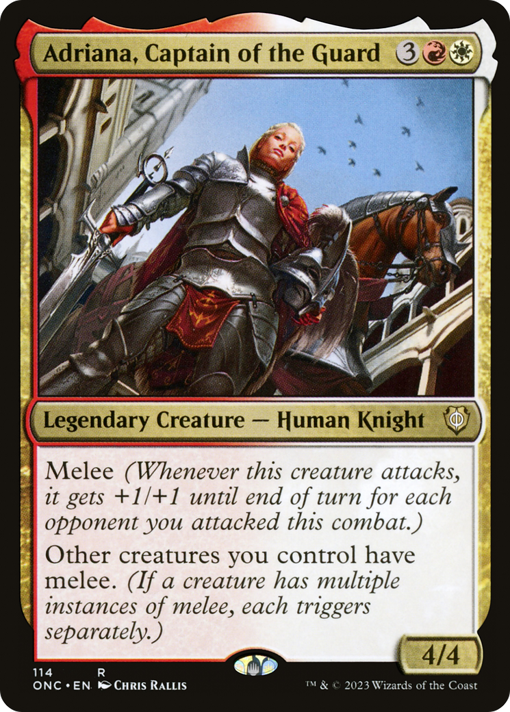 Adriana, Captain of the Guard (ONC-114) - Phyrexia: All Will Be One Commander