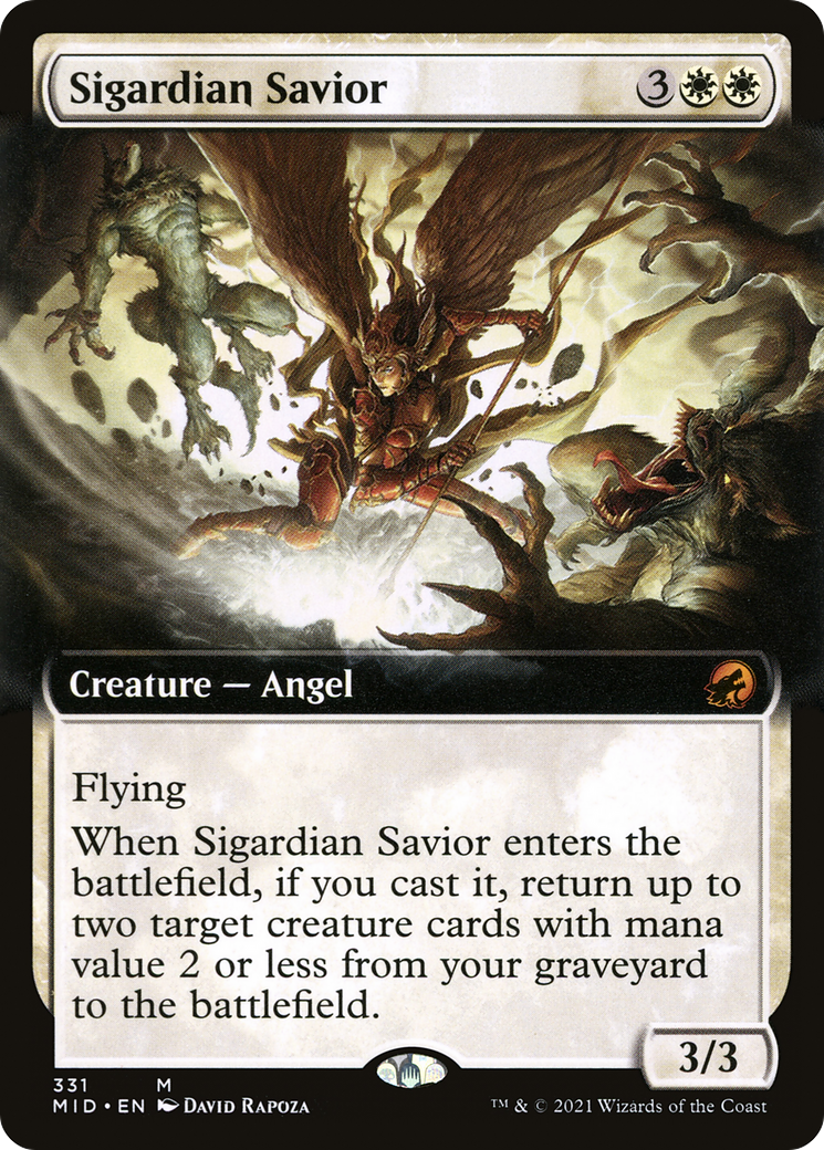 Sigardian Savior (MID-331) - Innistrad: Midnight Hunt: (Extended Art)