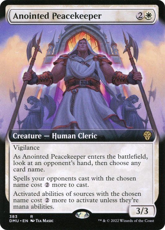 Anointed Peacekeeper (DMU-383) - Dominaria United: (Extended Art)