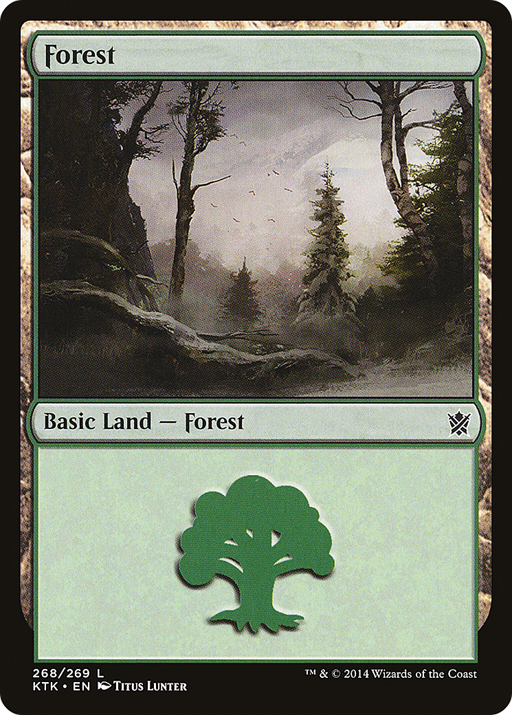 Forest (KTK-268) - Khans of Tarkir