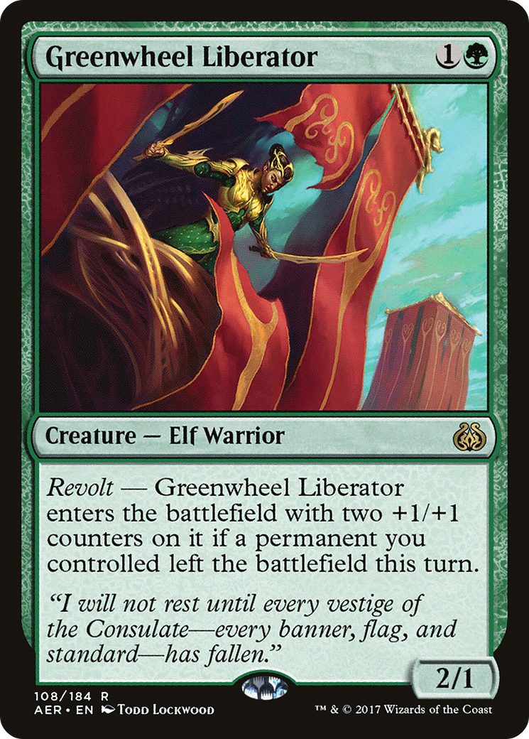 Greenwheel Liberator (AER-108) - Aether Revolt Foil