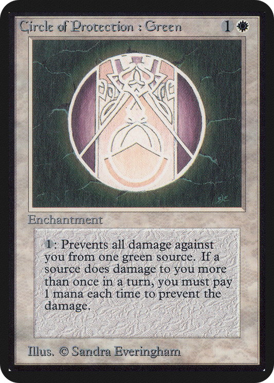 Circle of Protection: Green (LEA-) - Limited Edition Alpha