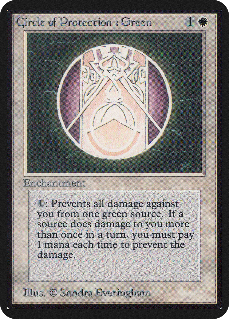 Circle of Protection: Green (LEA-011) - Limited Edition Alpha