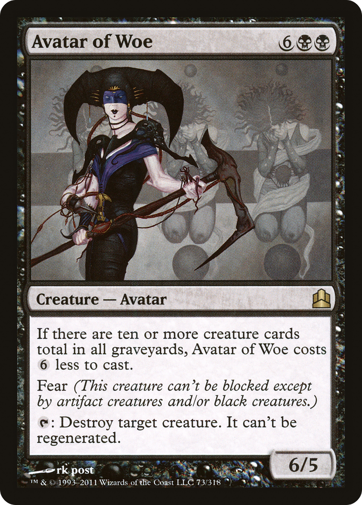 Avatar of Woe (CMD-073) - Commander 2011