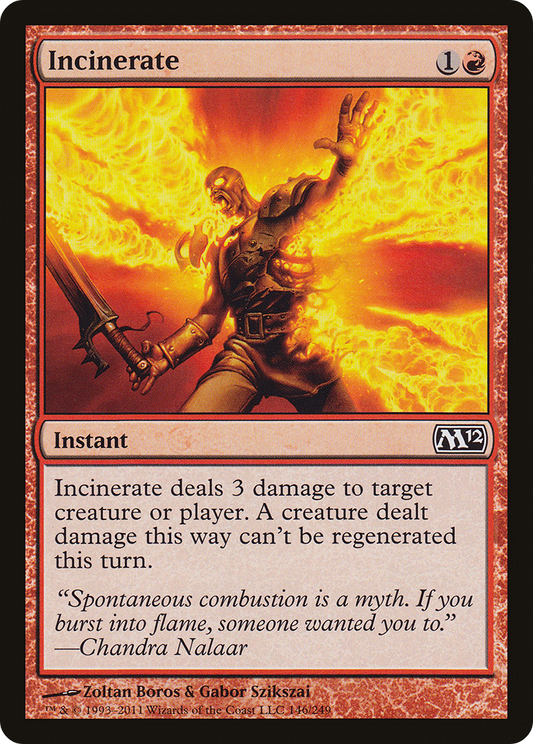 Incinerate (M12-146) - Magic 2012 Foil