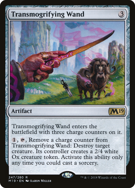 Transmogrifying Wand (M19-247) - Core Set 2019 Foil