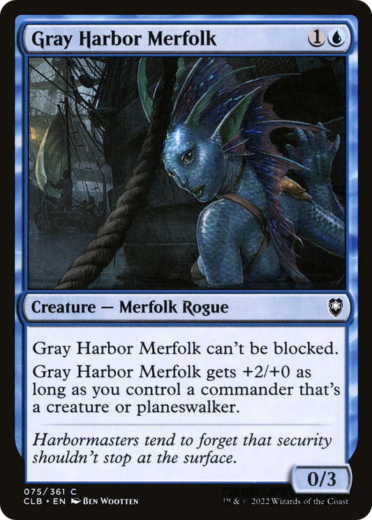 Gray Harbor Merfolk (CLB-075) - Commander Legends: Battle for Baldur's Gate