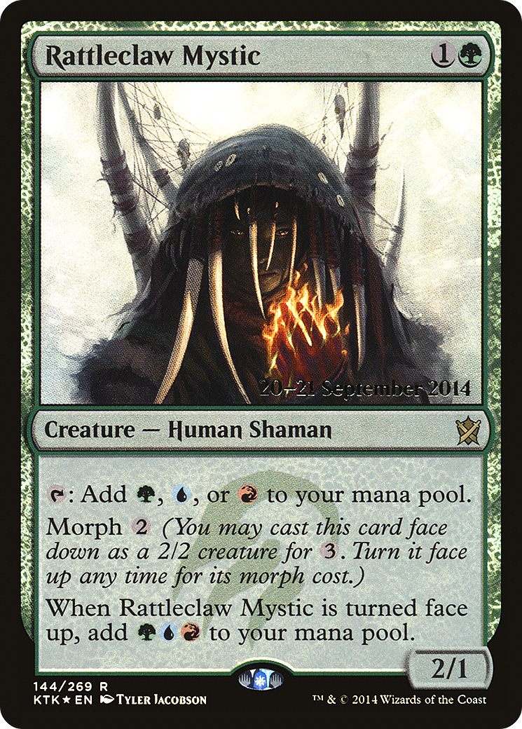 Rattleclaw Mystic (PRE-144S) - Khans of Tarkir Promos (Prerelease) Foil