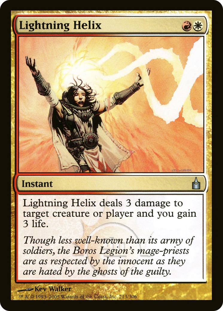 Lightning Helix (RAV-213) - Ravnica: City of Guilds Foil