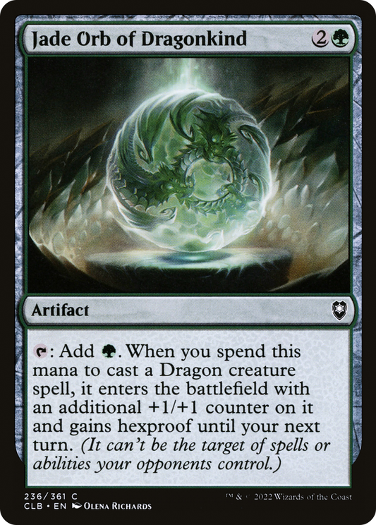 Jade Orb of Dragonkind (CLB-236) - Commander Legends: Battle for Baldur's Gate Foil