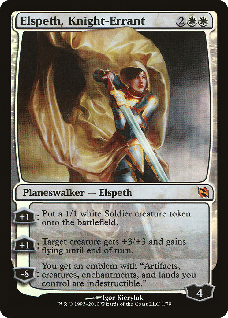 Elspeth, Knight-Errant (DDF-001) - Duel Decks: Elspeth vs. Tezzeret Foil