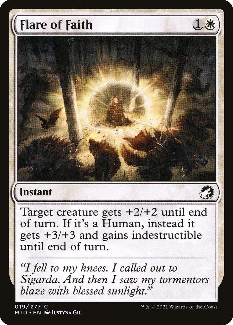 Flare of Faith (MID-019) - Innistrad: Midnight Hunt Foil