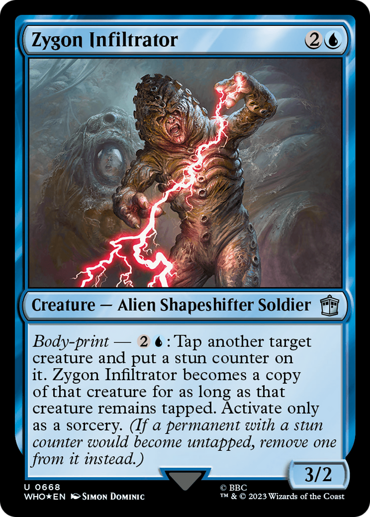 Zygon Infiltrator (WHO-668) - Doctor Who Foil