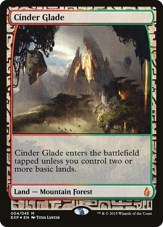 Cinder Glade (EXP-004) - Zendikar Expeditions Foil