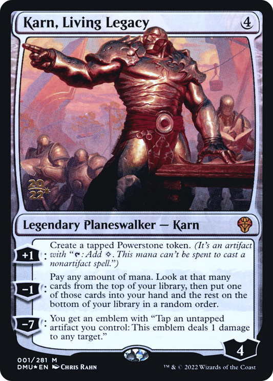 Karn, Living Legacy (PDMU-01S) - Dominaria United Promos Foil