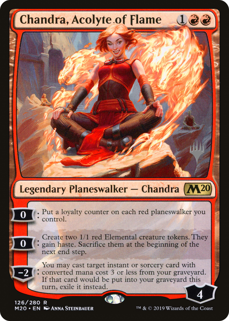 Chandra, Acolyte of Flame (PM20-126P) - Core Set 2020 Promos Foil