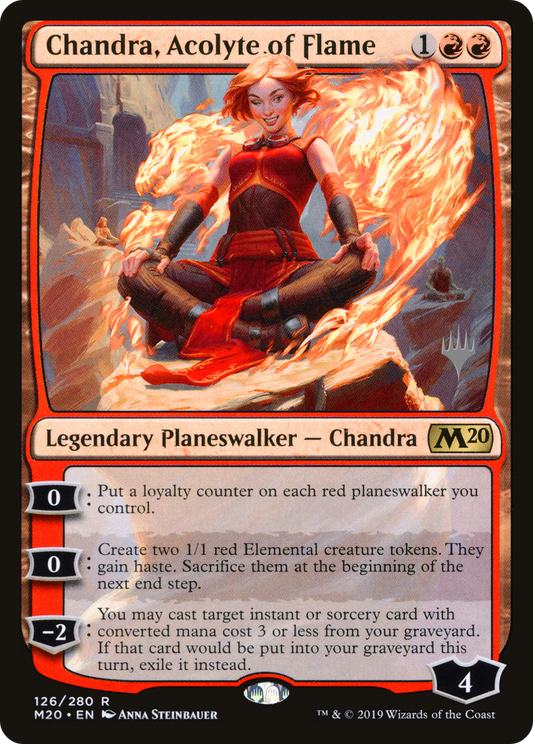 Chandra, Acolyte of Flame (PM20-126P) - Core Set 2020 Promos Foil