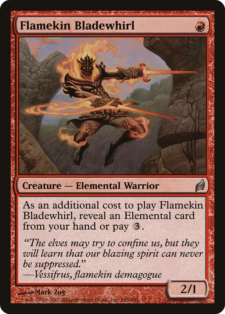 Flamekin Bladewhirl (LRW-165) - Lorwyn Foil