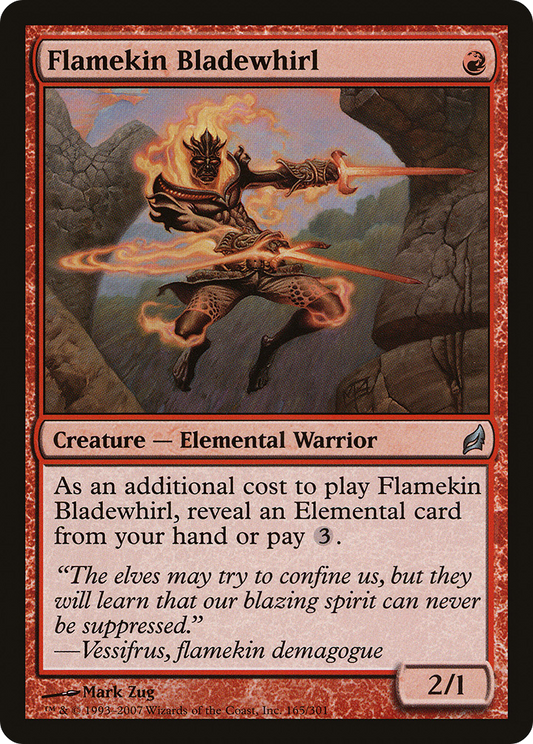 Flamekin Bladewhirl (LRW-165) - Lorwyn Foil