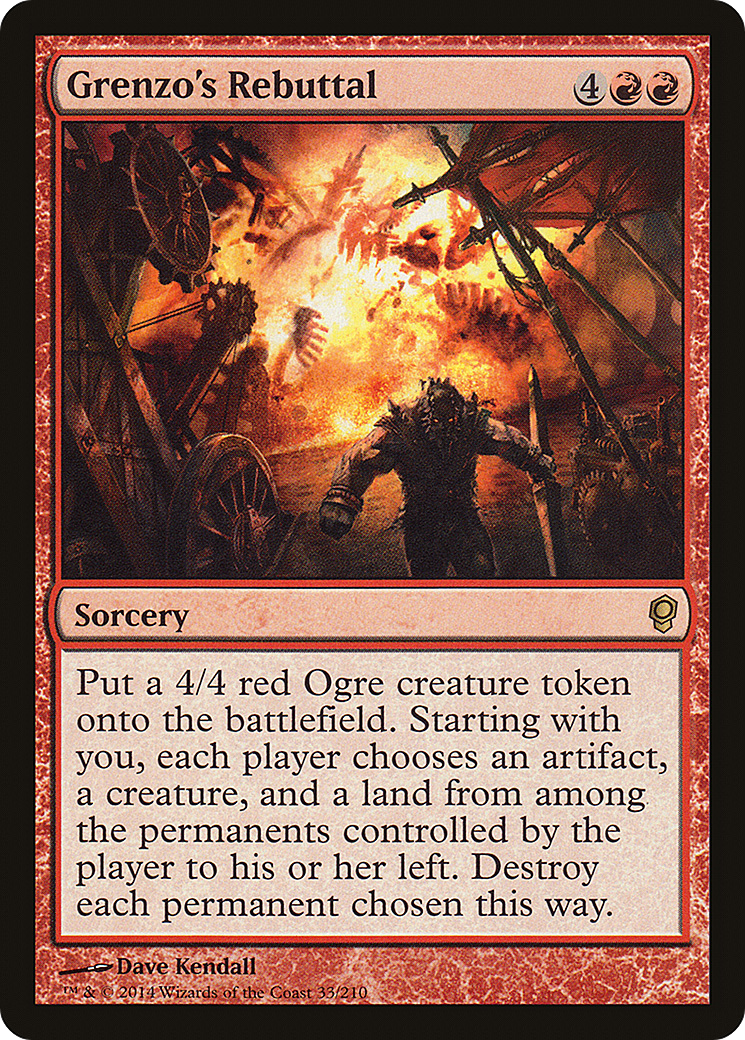 Grenzo's Rebuttal (CNS-033) - Conspiracy Foil