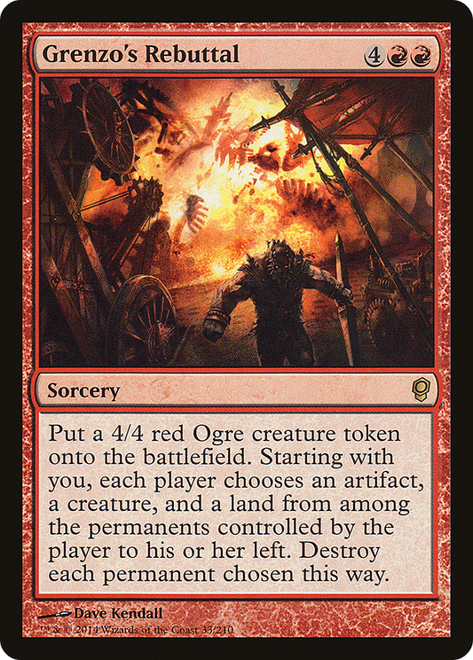 Grenzo's Rebuttal (CNS-033) - Conspiracy Foil