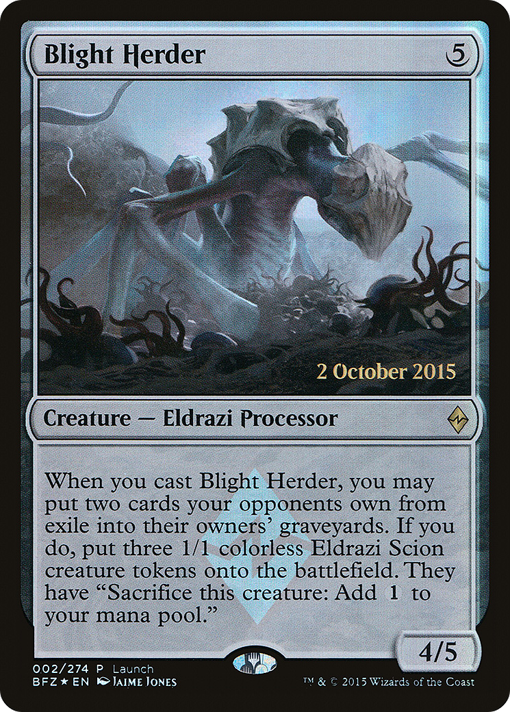 Blight Herder (PBFZ-002) - Battle for Zendikar Promos Foil