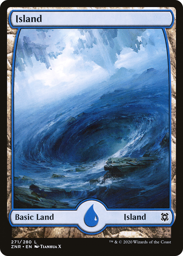 Island (ZNR-271) - Zendikar Rising: (Full Art) Foil