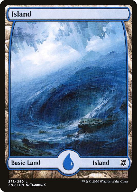 Island (ZNR-271) - Zendikar Rising: (Full Art) Foil