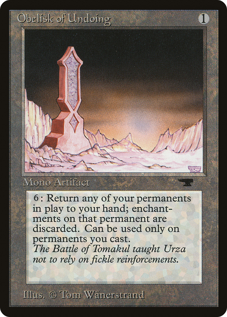 Obelisk of Undoing (ATQ-058) - Antiquities