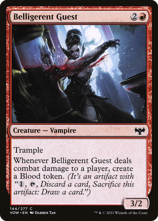 Belligerent Guest (VOW-144) - Innistrad: Crimson Vow Foil