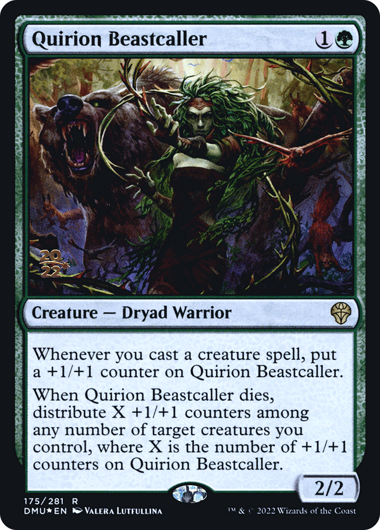 Quirion Beastcaller (PRE-175) - Dominaria United Promos (Prerelease) Foil