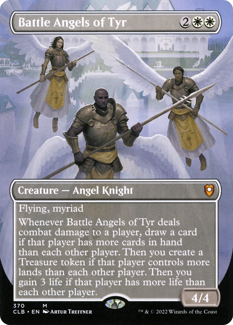 Battle Angels of Tyr (Borderless) (CLB-370) - Commander Legends: Battle for Baldur's Gate (Borderless)