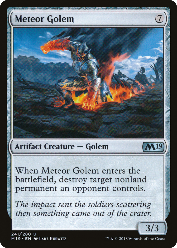 Meteor Golem (M19-241) - Core Set 2019