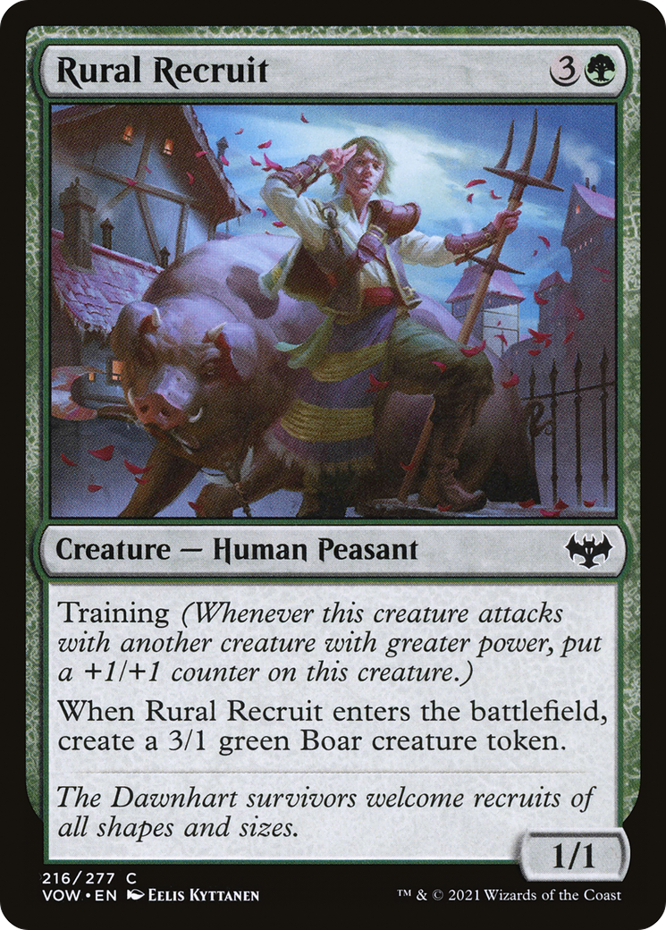 Rural Recruit  (VOW-216) - Innistrad: Crimson Vow Foil
