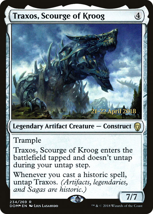 Traxos, Scourge of Kroog (PDOM-234S) - Dominaria Promos Foil