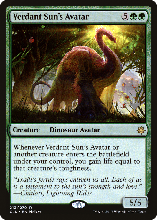 Verdant Sun's Avatar (PXLN-213P) - Ixalan Promos Foil