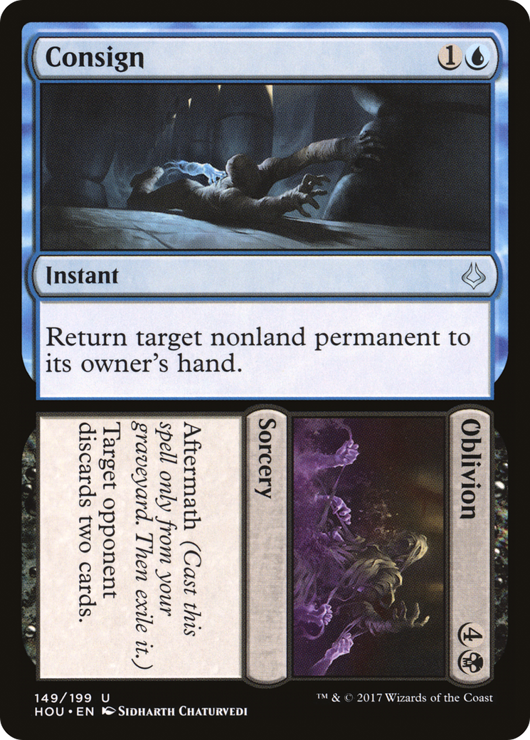 Consign // Oblivion (HOU-149) - Hour of Devastation Foil