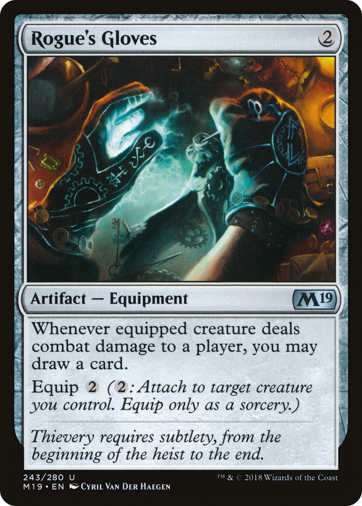 Rogue's Gloves (M19-243) - Core Set 2019 Foil